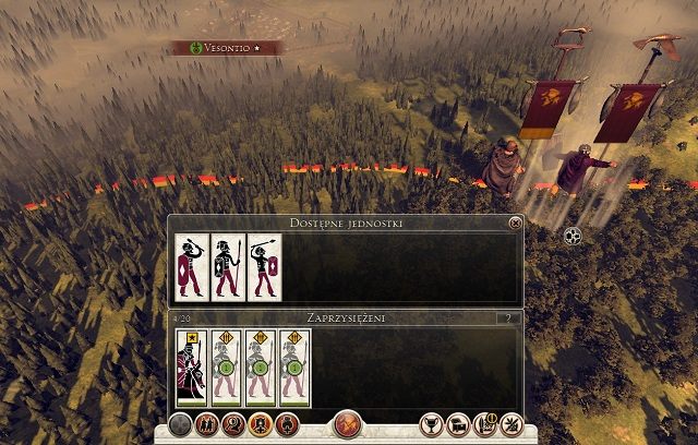 W następnej turze, po zrekrutowaniu najemników obie te armie uderzą na Vesontio. - Warunki zwycięstwa i pierwsze kroki | Frakcje - Swebowie - Total War: Rome II - Cezar w Galii - poradnik do gry
