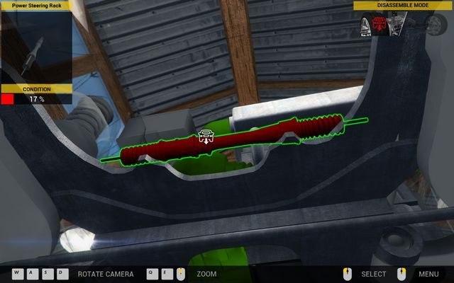 Demontaż maglownicy przeprowadź od dołu wozu. - Zlecenie nr 9 - Zlecenia - Pierwszy garaż - Car Mechanic Simulator 2014 - poradnik do gry