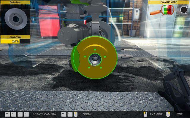 W tym wypadku tarcza hamulcowa jeszcze nadaje się do eksploatacji. - Zlecenie nr 1 - Zlecenia - Pierwszy garaż - Car Mechanic Simulator 2014 - poradnik do gry