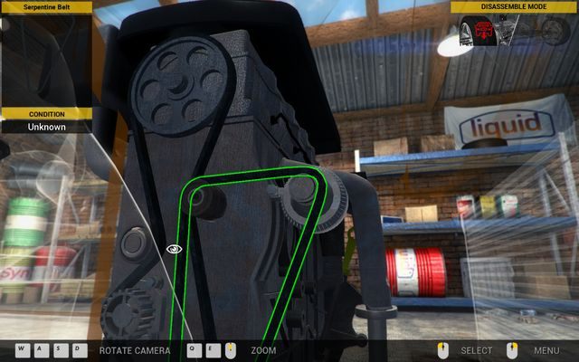 Alternator znajduje się tuż pod paskiem napędowym (Serpentine Belt). - Zlecenie nr 7 - Zlecenia - Pierwszy garaż - Car Mechanic Simulator 2014 - poradnik do gry