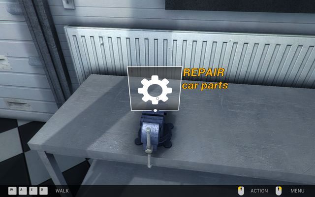 W tym miejscu naprawisz niektóre zniszczone części - Trzeci garaż - Spacery po garażach - Car Mechanic Simulator 2014 - poradnik do gry