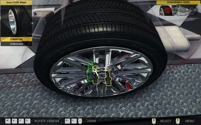 Rozkręcanie koła i wymiana elementów hamulca nie nastręcza wielkich problemów. - Zlecenie nr 75 - Sceo LC500 - Zlecenia - Trzeci garaż - Car Mechanic Simulator 2014 - poradnik do gry