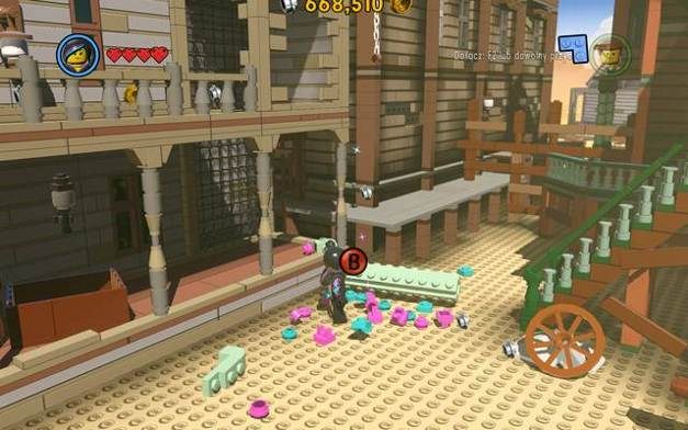 Rozbij obiekt i umieść klocki na siatce - Dachy Płaskrzaków | Wątek fabularny w LEGO Przygoda gra wideo - LEGO Przygoda gra wideo - poradnik do gry