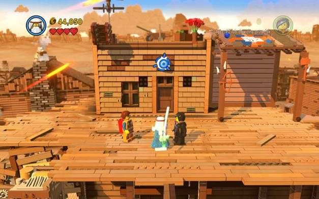 Wbij laskę w określone miejsce - Dachy Płaskrzaków | Wątek fabularny w LEGO Przygoda gra wideo - LEGO Przygoda gra wideo - poradnik do gry