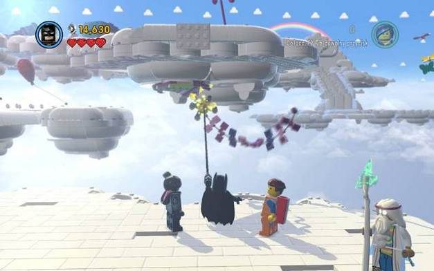 Uchwyć sąsiednią chmurę liną - Witaj w Chmurokukułkowie | Wątek fabularny w LEGO Przygoda gra wideo - LEGO Przygoda gra wideo - poradnik do gry