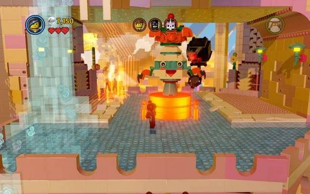 Laser mikroustawcy zniszczy złote bloki - Atak na Chmurokukułkowo | Wątek fabularny w LEGO Przygoda gra wideo - LEGO Przygoda gra wideo - poradnik do gry