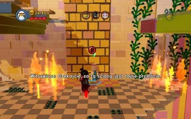Przejdź do ściany z ciemniejszych klocków - Atak na Chmurokukułkowo | Wątek fabularny w LEGO Przygoda gra wideo - LEGO Przygoda gra wideo - poradnik do gry