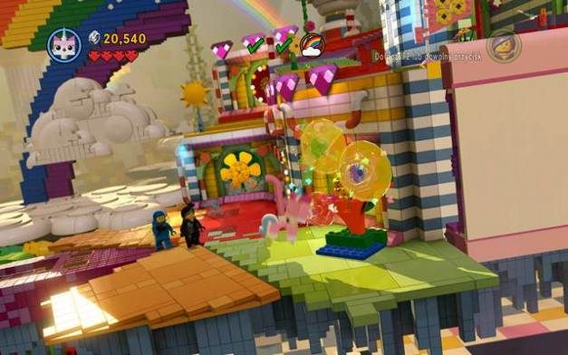 Zniszcz kolorowy kwiatek, by przejść na drugą stronę - Ucieczka z Chmurokukułkowa | Wątek fabularny w LEGO Przygoda gra wideo - LEGO Przygoda gra wideo - poradnik do gry