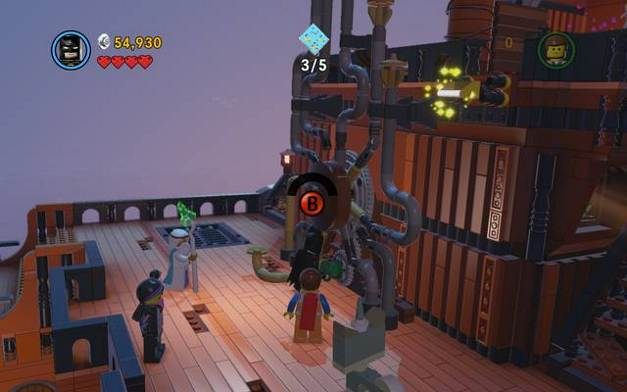 Aktywuj piec znajdując kurek - Przedostań się do Wieży Oktanu | Wątek fabularny w LEGO Przygoda gra wideo - LEGO Przygoda gra wideo - poradnik do gry