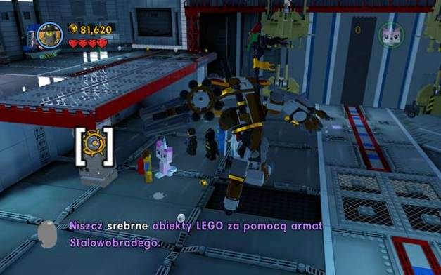 Niszcz srebrne bloki z armaty - Przedostań się do Wieży Oktanu | Wątek fabularny w LEGO Przygoda gra wideo - LEGO Przygoda gra wideo - poradnik do gry