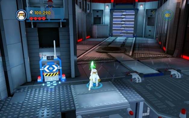 Dostań się na górę Witruwiuszem i otwórz przejście dla reszty - Przedostań się do Wieży Oktanu | Wątek fabularny w LEGO Przygoda gra wideo - LEGO Przygoda gra wideo - poradnik do gry