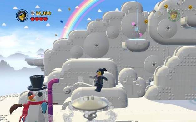 Nad przejściem znajduje się strona instrukcji - Witaj w Chmurokukułkowie | Strony instrukcji i gacie | LEGO Przygoda gra wideo - LEGO Przygoda gra wideo - poradnik do gry