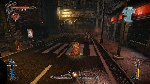 Kieruj się na wprost, do końca ulicy, a następnie w lewo, by dojść do Trevora. - Misja 11 - Revelations | Kampania - opis przejścia - Castlevania: Lords of Shadow 2 - poradnik do gry