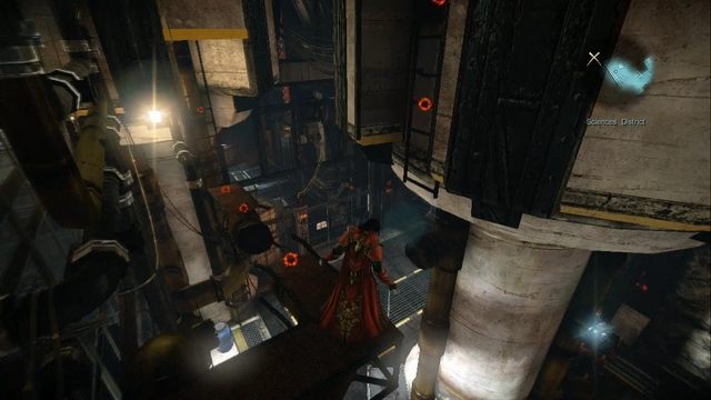 Idąc kładką, po prawej stronie zauważysz drabinę - na górze znajdziesz Klejnot Życia. - Misja 4 - Next Stop - Castlevania | Klejnoty - I przejście - Castlevania: Lords of Shadow 2 - poradnik do gry