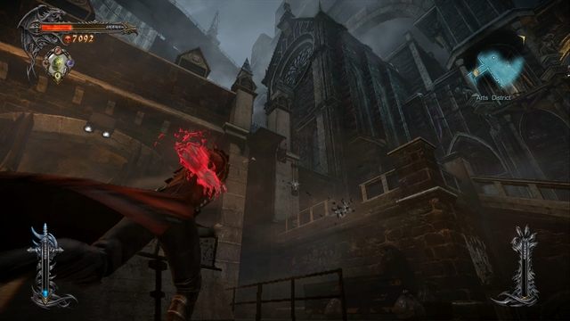 W tle wieża zegarowa, wewnątrz której znajduje się Skrzynia Bólu. - Misja 8 - The Hooded Man | Klejnoty - I przejście - Castlevania: Lords of Shadow 2 - poradnik do gry