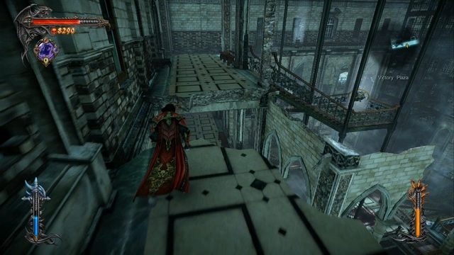 Widok z okolicy drugiej windy - widoczna Skrzynia Bólu i Stos Ofiarny. - Misja 6 - The Antidote II | Stosy Ofiarne i Klucze Podziemi - I przejście - Castlevania: Lords of Shadow 2 - poradnik do gry