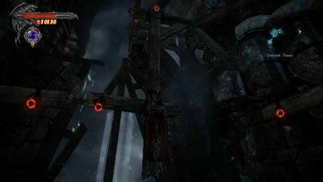 Droga na górę prowadzi do mechanizmu wymagającego Klucza Podziemi - Misja 7 - Pieces of a Mirror | Stosy Ofiarne i Klucze Podziemi - I przejście - Castlevania: Lords of Shadow 2 - poradnik do gry