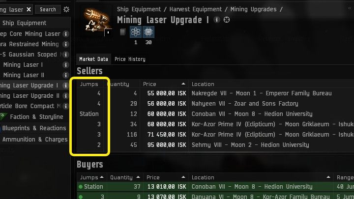 W EVE Online, gdy decydujecie się za zakup przedmiotu, będziecie musieli odebrać go ze stacji, na której został wystawiony - EVE Online: Rynek (Market) - EVE Online - poradnik do gry