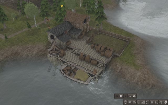 Kupcy pojawiają się w dokach raz na rok lub dwa lata. - Przechowywanie i handel w Banished | Budynki - Banished - poradnik do gry