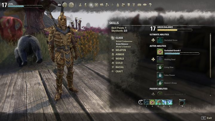 Poniżej znajdziesz rekomendowany build dla postaci Warden - pomocnik - ESO Morrowind: Warden - pomocnik - The Elder Scrolls Online - poradnik do gry