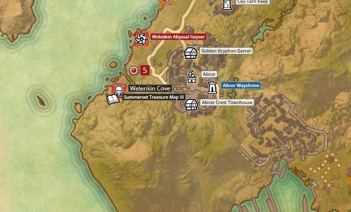Mapa Summerset - ESO Summerset: Zakon Psijic - zadania wstępne - The Elder Scrolls Online - poradnik do gry