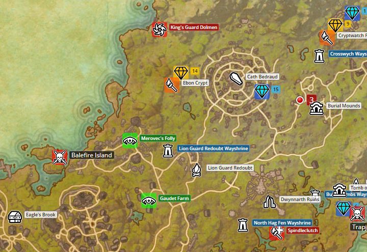 Mapa Glenumbra - ESO Summerset: Zakon Psijic - zadania wstępne - The Elder Scrolls Online - poradnik do gry