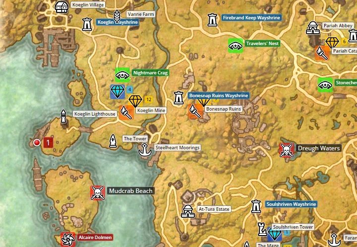 Mapa Stormhaven - ESO Summerset: Zakon Psijic - zadania wstępne - The Elder Scrolls Online - poradnik do gry