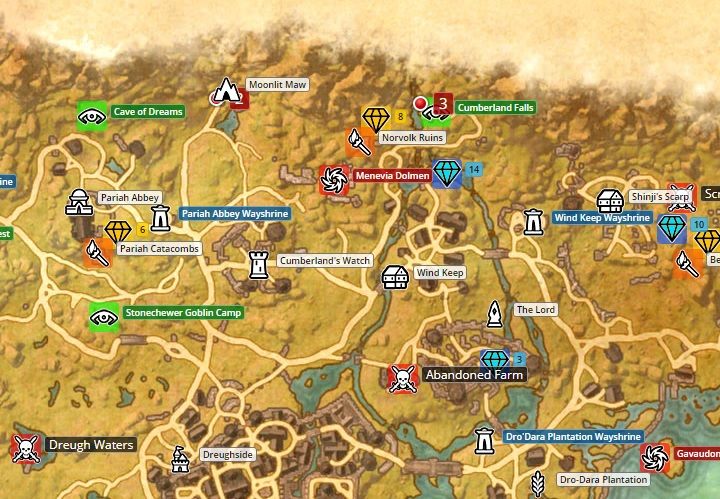 Mapa Stormhaven - ESO Summerset: Zakon Psijic - zadania wstępne - The Elder Scrolls Online - poradnik do gry