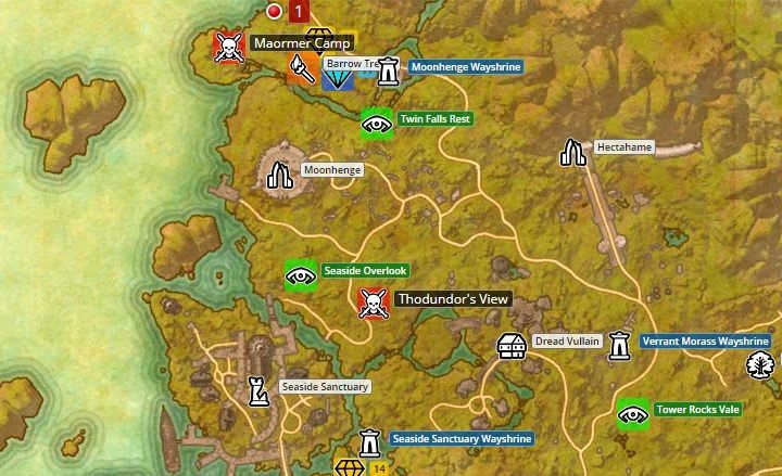 Mapa Greenshade - ESO Summerset: Zakon Psijic - zadania wstępne - The Elder Scrolls Online - poradnik do gry