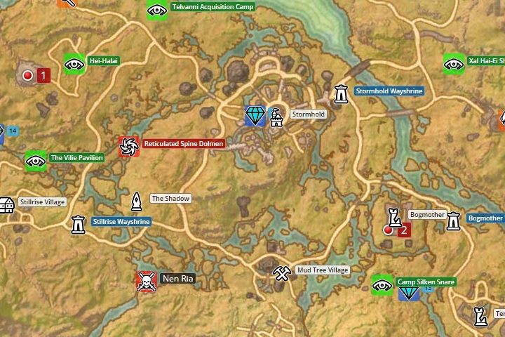 Mapa Shadowfen - ESO Summerset: Zakon Psijic - zadania wstępne - The Elder Scrolls Online - poradnik do gry