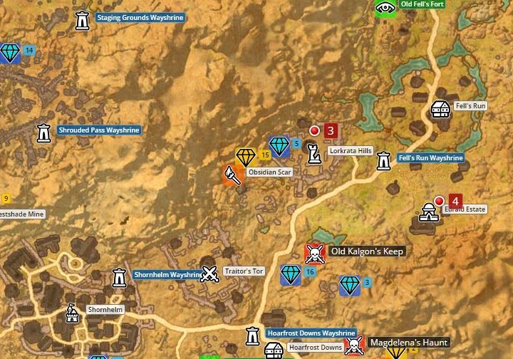 Mapa Rivenspire - ESO Summerset: Zakon Psijic - zadania wstępne - The Elder Scrolls Online - poradnik do gry