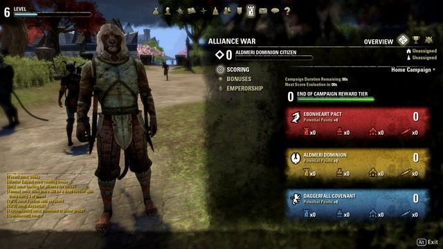 Okno kampanii w menu - ESO: Player vs Player, porady - The Elder Scrolls Online - poradnik do gry