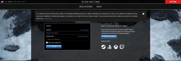 Konto The Elder Scrolls Online możesz utworzyć za darmo, zanim jeszcze zakupisz grę, i zanim podepniesz posiadaną kopię - ESO: Konto w The Elder Scrolls Online - jak założyć? - The Elder Scrolls Online - poradnik do gry