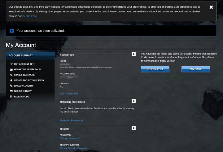 Możesz już zalogować się na swoim nowym koncie - ESO: Konto w The Elder Scrolls Online - jak założyć? - The Elder Scrolls Online - poradnik do gry