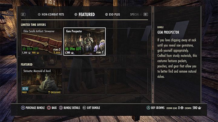 Tak, w grze są dostępne mikrotransakcje - The Elder Scrolls Online: FAQ, porady - The Elder Scrolls Online - poradnik do gry