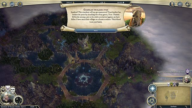 Rozpoczyna się od zdrady? Znowu... - Rada praźródeł | Kampania Elfiego Dworu w Age of Wonders III - Age of Wonders III - poradnik do gry