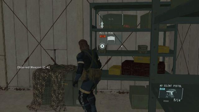Miny w magazynie - Destroy the Anti-Air Emplacements | Misje poboczne - Metal Gear Solid V: Ground Zeroes - poradnik do gry