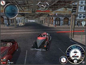 Dojeżdżamy do poczty (budynek z czerwonej cegły) i skręcamy w prawo po raz trzeci - Misja 20 - Robota na boku | Mafia The City of Lost Heaven - Mafia: The City of Lost Heaven - poradnik do gry