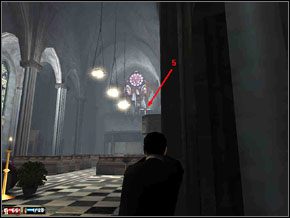 Biegniemy do przeciwległej ściany i rozwalamy gangstera przy konfesjonale - Misja 9 - Ksiądz | Mafia The City of Lost Heaven - Mafia: The City of Lost Heaven - poradnik do gry