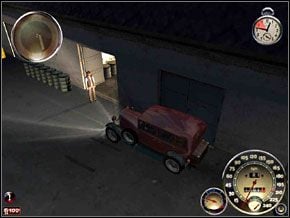 Za moment wyjedziemy z nich sportową Carrozella C-Otto 4WD - Misja 5 - Czysta gra | Mafia The City of Lost Heaven - Mafia: The City of Lost Heaven - poradnik do gry