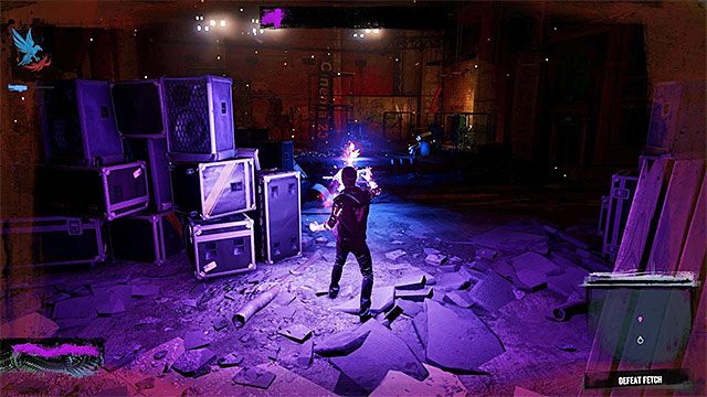 Stosuj ataki dystansowe do stopniowego odbierania Fetch punktów zdrowia - 5 - Go Fetch - Opis przejścia - inFamous: Second Son - poradnik, opis przejścia, miasto