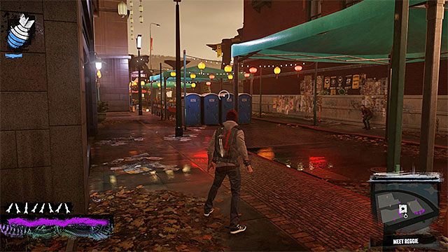 Miejsce spotkania z Reggiem - 10 - Reggie takes Flight - Opis przejścia - inFamous: Second Son - poradnik, opis przejścia, miasto