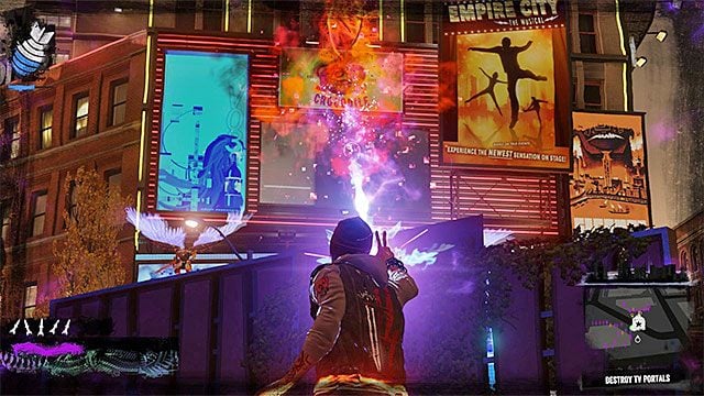Niszcz te telebimy, które są wykorzystywane w formie portali - 10 - Reggie takes Flight - Opis przejścia - inFamous: Second Son - poradnik, opis przejścia, miasto