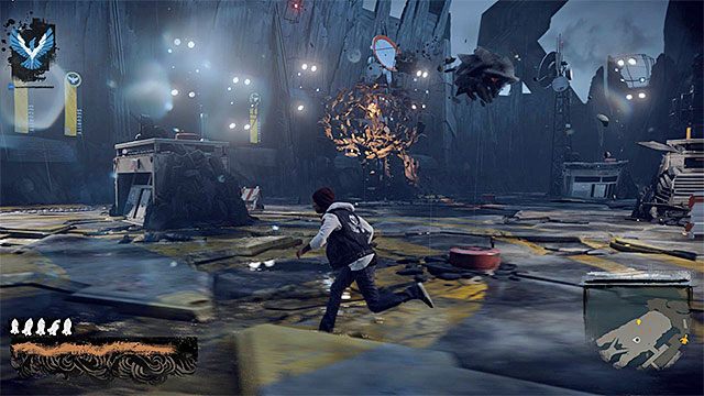 Unikaj rzucanych przez Augustine dużych obiektów - Brooke Augustine #1 - Pojedynki z bossami - inFamous: Second Son - poradnik, opis przejścia, miasto