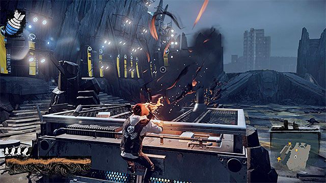 Często regeneruj zapasy dymu (i przy okazji ciężkiej amunicji) - Brooke Augustine #1 - Pojedynki z bossami - inFamous: Second Son - poradnik, opis przejścia, miasto
