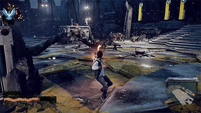 Postaraj się jak najszybciej zabić elitarnych wrogów i dopiero wtedy skup się na pozbyciu standardowych żołnierzy - Brooke Augustine #1 - Pojedynki z bossami - inFamous: Second Son - poradnik, opis przejścia, miasto
