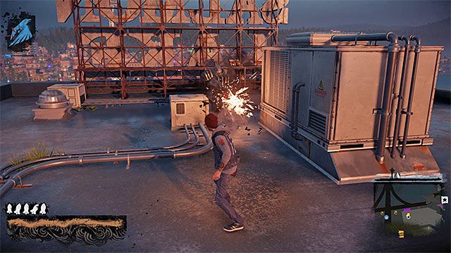 Jeden z silnie opancerzonych żołnierzy - Uptown - Trudniejsze aktywności - Miasto - inFamous: Second Son - poradnik, opis przejścia, miasto