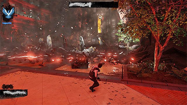 Jeden z nowych ataków bossa - Brooke Augustine #2 - Pojedynki z bossami - inFamous: Second Son - poradnik, opis przejścia, miasto