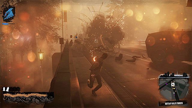 Atakuj kolejnych przeciwników pilnujących konwoju - 9 - The Fan - Opis przejścia - inFamous: Second Son - poradnik, opis przejścia, miasto
