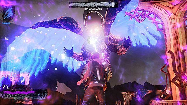 Ponownie stosuj najsilniejsze ataki do osłabiania bossa - Anioł (He Who Dwells) - Pojedynki z bossami - inFamous: Second Son - poradnik, opis przejścia, miasto